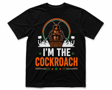 Main Bhi Cockroach Hun T-Shirt | I Am The Cockroach | Cockroach Janta Party Official Tee | Political Merch India PoliticalAccessories.in